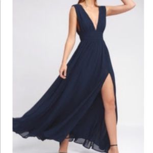 Navy Blue Maxi Dress